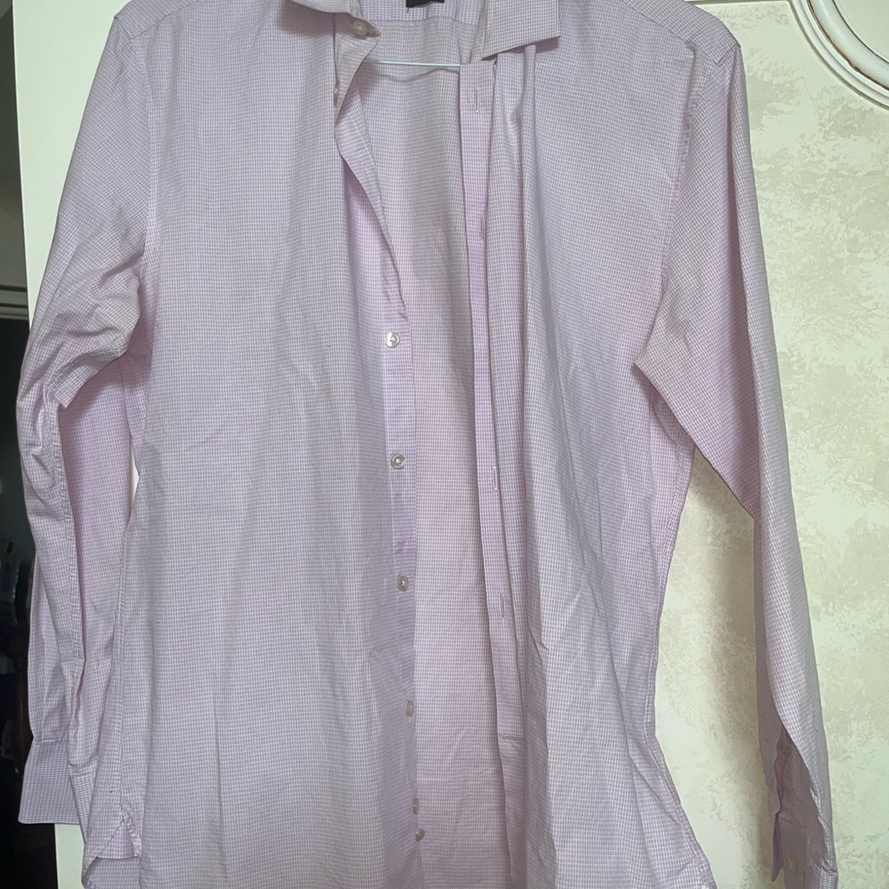 John Varvatos USA Pink Slim Fit Button Down Dress Shirt